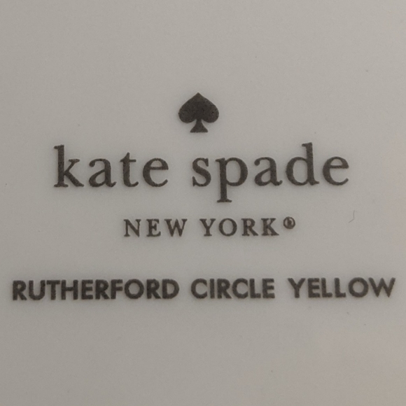 🌻Lenox Kate Spade Rutherford Yellow Dinner Plates - Picture 5 of 6